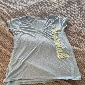 Aeropostale Sky Blue Tee with Yellow Logo